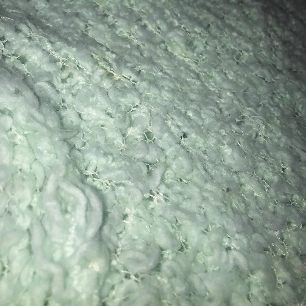 NWOT FreePeople fuzzy mint green polarbear sweater - Picture 8 of 8